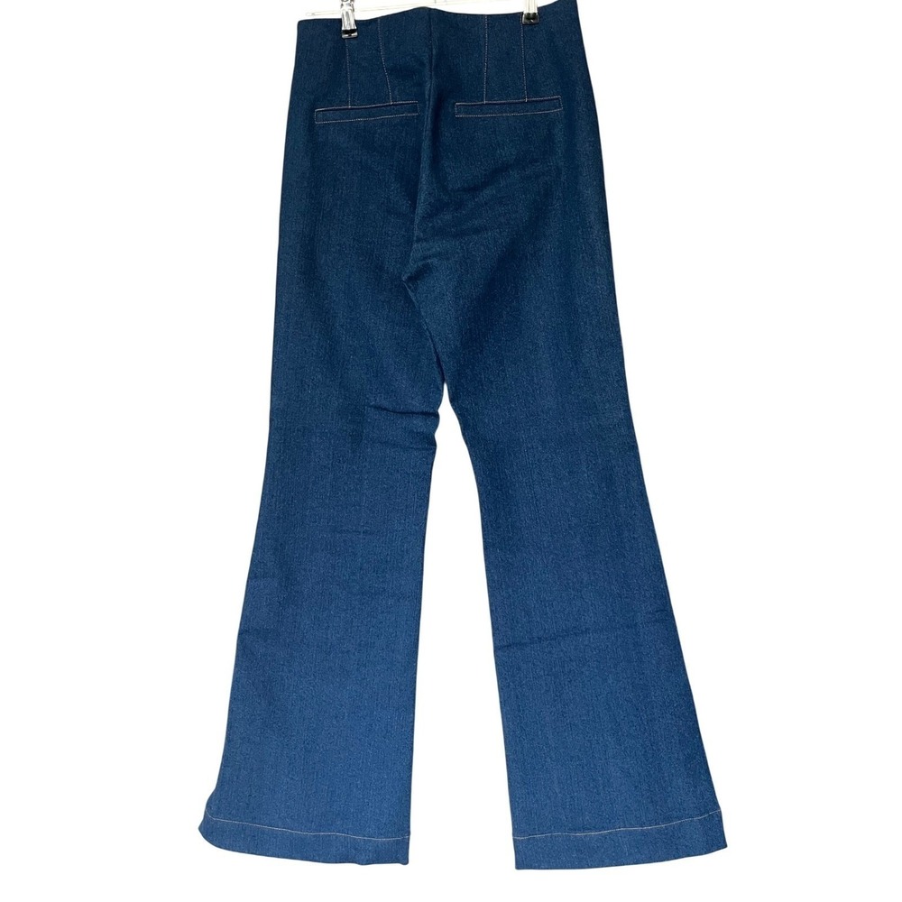 Jason Wu Wide Leg Denim Jeans High Waist Dark Wash Career Casual Size 4 - Picture 2 of 7